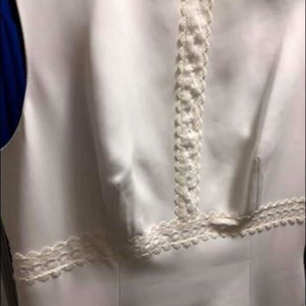 BCBG White Ruffle Dress - Picture 3 of 6